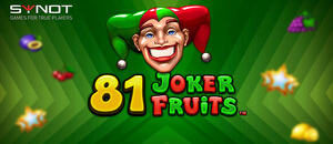 Exkluzivní automat 81 Joker Fruits s registračním bonusem zdarma u Synot Tipu
