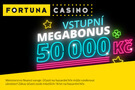 Bonus 50 000 Kč za registraci u Fortuny Vegas