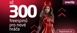 Přijďte si pro až 300 SYNOT TIP free spinů za registraci