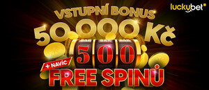 LuckyBet bonusy a 500 Free spinů