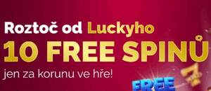 LuckyBet: získejte s promo kódem 10 free spinů