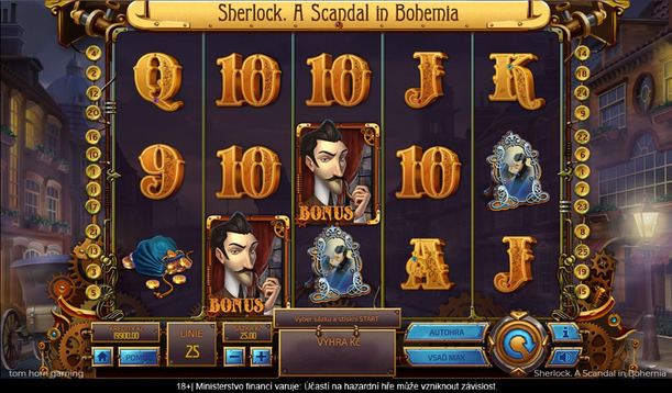 Zahrajte si automat Sherlock. A Scandal in Bohemia ZDE