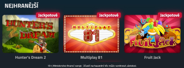 3 nejoblíbenější automaty u&nbsp;Betoru – Hunters Dream 2, MultiPlay 81 a&nbsp;Fruit Jack