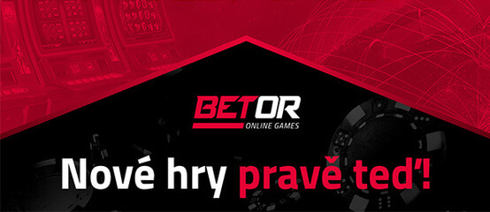 Online casino Betor spustilo nové hry a brzy spustí i jackpoty!