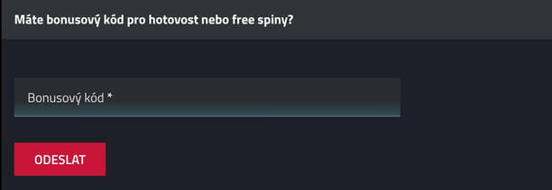 Kam vložit promo kód
