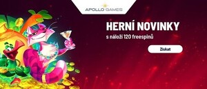 Získejte v Apollo Games až 120 free spinů a seznamte se s novinkami