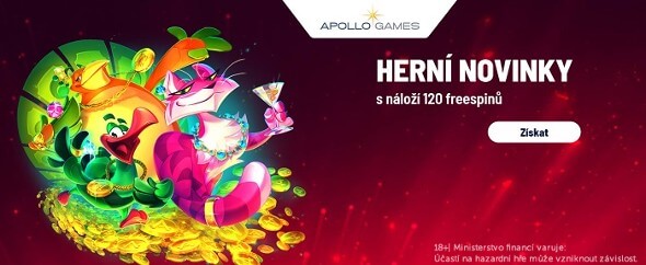 Získejte v Apollo Games až 120 free spinů a seznamte se s novinkami