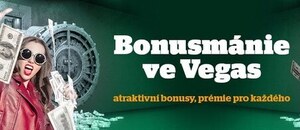 Nepropásněte Bonusmánii ve Vegas - Čekají vás free spiny a další bonusy.