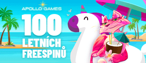 Získejte 100 letních free spinů a bonus 5 000 Kč registrací u Apollo Games