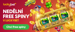 Pobavte se každou neděli s 20 free spiny od LuckyBet casina