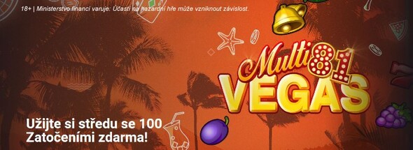 Středečních 100 free spinů na automat Multi Vegas 81