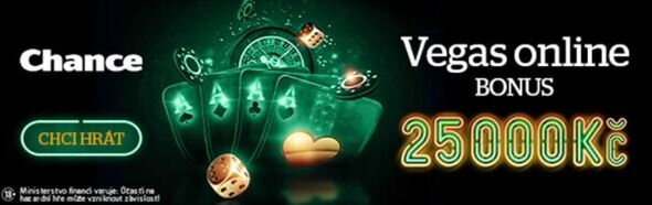 Registrační bonus v online casinu Chance Vegas