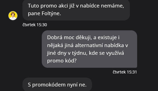 U zákaznické podpory Fortuny nám bylo potvrzeno, že promo kód 20FREE již není platný