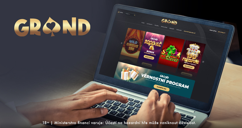 Grandwin casino online CZ - recenze bonusů a postup registrace