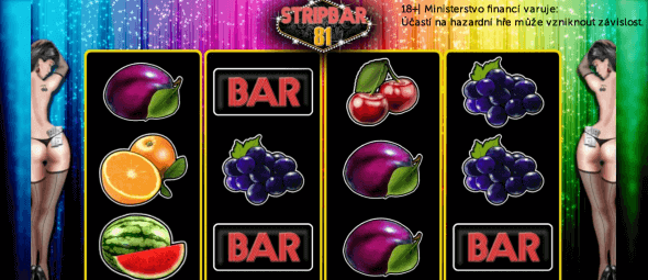 Výherní automat Strip bar 81s bonusem za registraci zdarma
