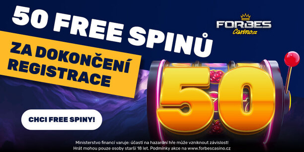 Registrujte se u Forbes casina a získejte 50 free spinů i bez promo kódu
