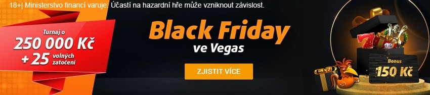 Black Friday ve Vegas – Hraje se o 250 000 Kč + free spiny