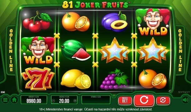 Zahraj si 81 Joker Fruits.