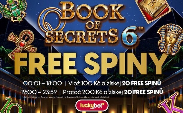 Nenechte si ujít nedělních 20+20 free spinů od casina LuckyBet