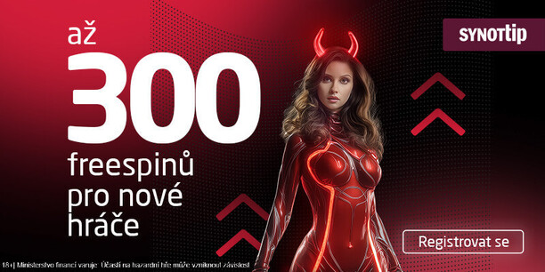 Použijte SYNOT TIP promo kód a získejte až 300 free spinů