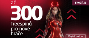 Použijte SYNOT TIP promo kód a získejte až 300 free spinů