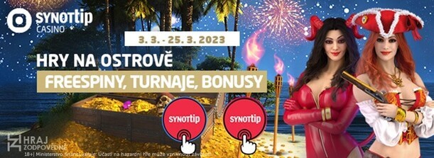 SYNOT TIP casino bonus - Hry na ostrově