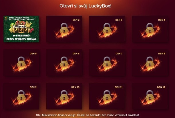 Otevři si bonus pro dnešní den v LuckyBet casinu.