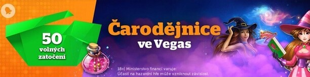 Čarodějnice v casinu Tipsport - 50 free spinů za přihlášení