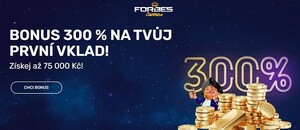 Vkladový bonus u Forbes nově až 300% 