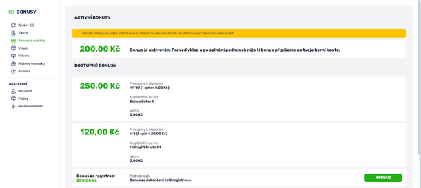 Jak aktivovat bonus ke vkladu u casina forBet