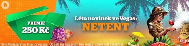 Léto novinek ve Vegas – získejte bonus 250 Kč a soutěžte v turnaji