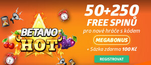 Betano registrační kód MEGABONUS = extra bonus 50 free spinů Betano registrační kód MEGABONUS = extra bonus 50 free spinů