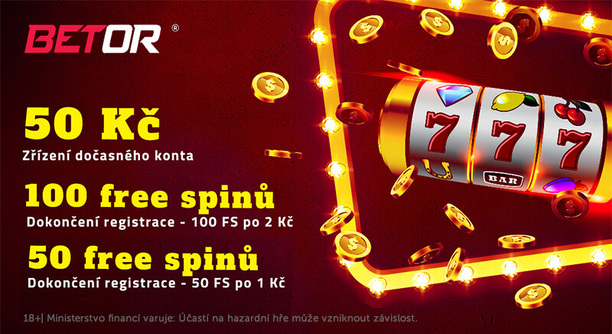 Vkladový bonus u Betoru přináší 50 free spinů