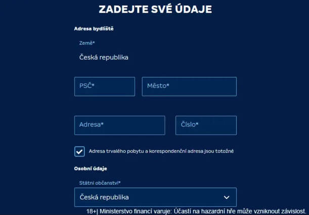 Online registrace u casina Merkur Xtip