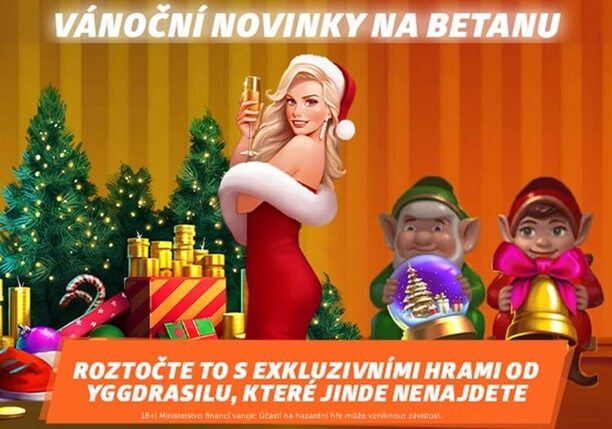 Vánoční novinky od Yggdrasilu u Betano Vegas Her