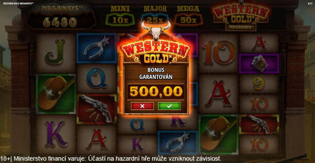 Jak koupit bonus na automatu Western Gold