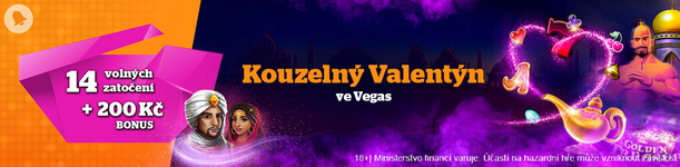 Užijte si Valentýn ve Vegas s free spiny a bonusem až 400 Kč