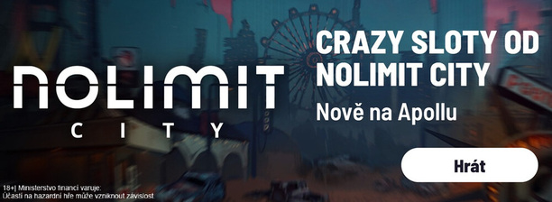 Nové automaty od Nolimit City exkluzivně u Apolla