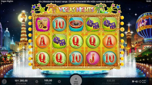 Zahrajte si výherní automat Vegas Nights v demo režimu