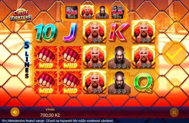 Bonusová hra slotu Cage Fighters od Apollo Games