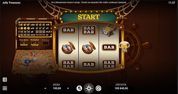 Výherní automat Evoplay – Jolly Treasures