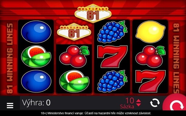 Automat MultiPlay 81 je mezi hráči odjakživa legendou