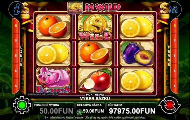 Výherní automat Pick the Pig