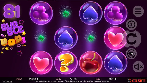 Zahrajte si automat 81 Bubble Pop