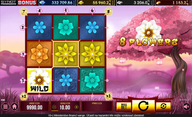 3válcový automat 8 Flowers