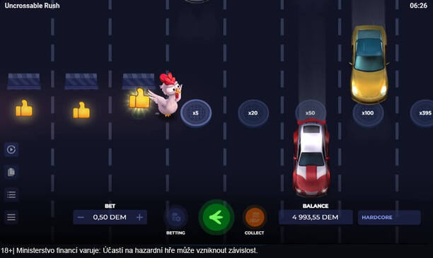 Uncrossable Rush od Evoplay