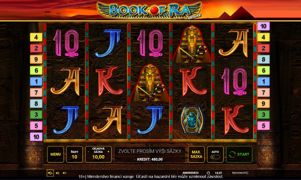 Egyptský automat Book of Ra Deluxe je mezi hráči legendou