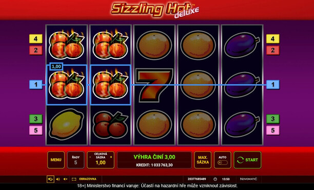 Sizzling Hot Deluxe je hlavní představitel retro automatů
